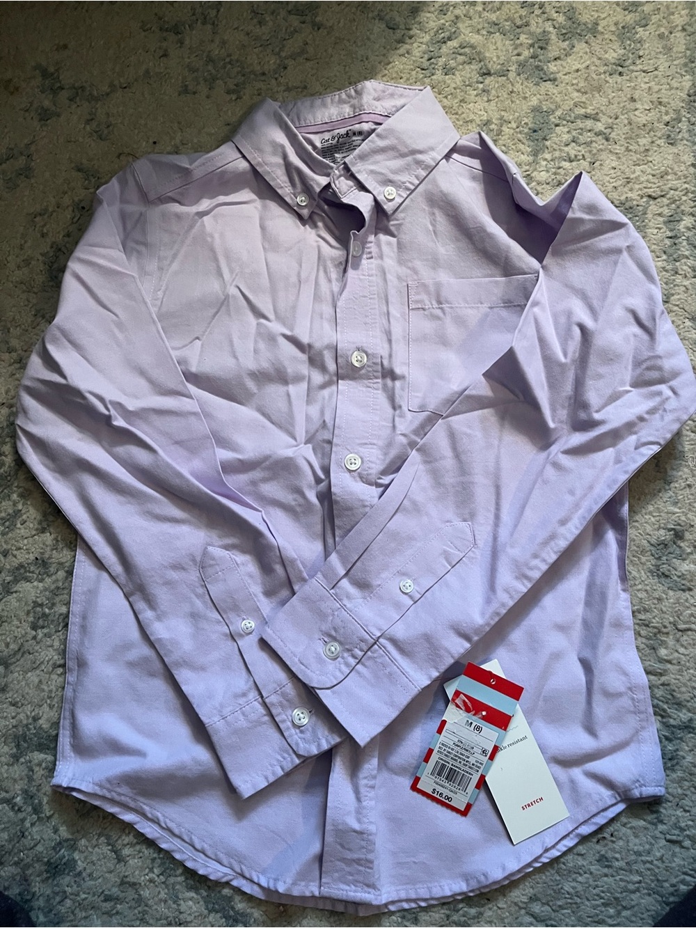 Lavender boys Button-Down Shirt